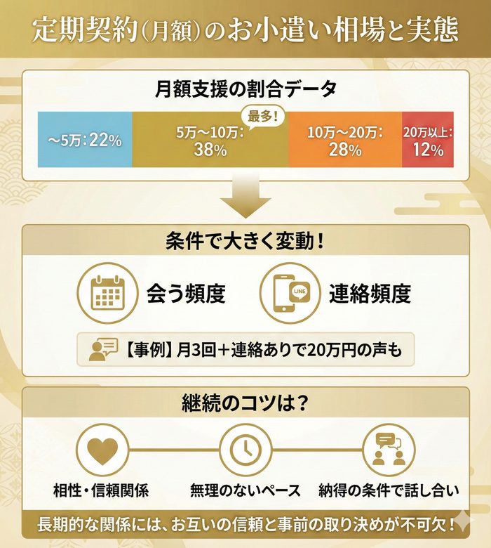 質問④：定期契約（月額）のお小遣いは？